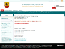 Tablet Screenshot of bip.powiat.bydgoski.pl